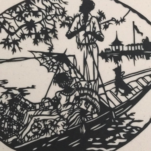 🔥ON SALE🔥Romance Couple💖 Handmade PaperCut Silhouette Scherenschnitte - Picture 2 of 6